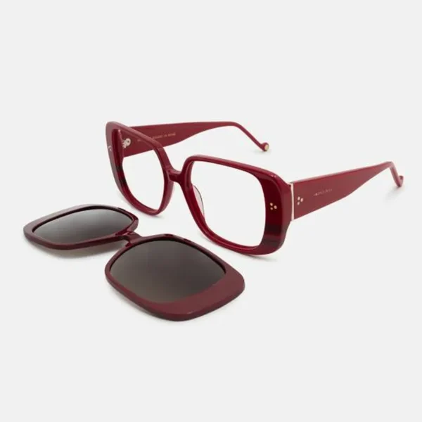 Gafas MONSINE MX Clip-On Azulejo C4 – Rojo/Rojo