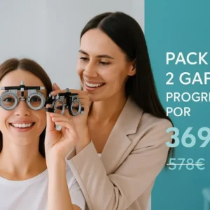 Pack 2 gafas progresivas con tecnología Free form