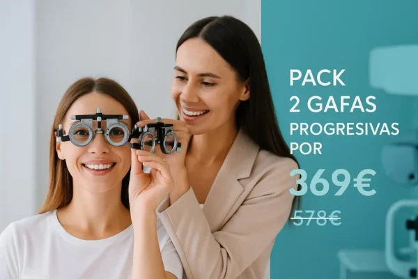 Pack 2 gafas progresivas con tecnología Free form