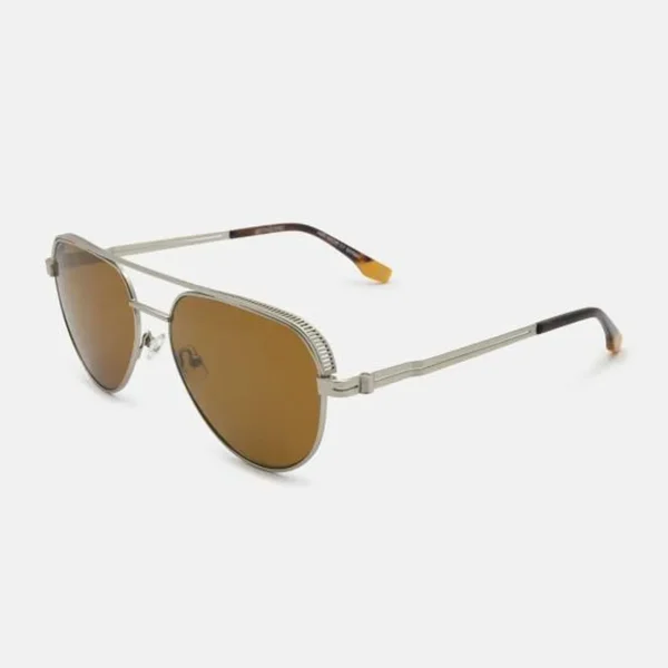 Gafas de Sol Antonio Miro AMS Nadir C1 – Plata Contemporánea con Lentes Polarizadas - Imagen 2
