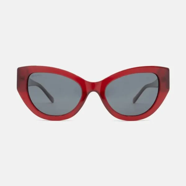 Gafas de Sol Be Happy BHS Guerrero C3 – Rojo Vibrante con Lentes Polarizadas